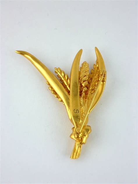 wheat chanel brooch for sale|vintage Chanel brooches.